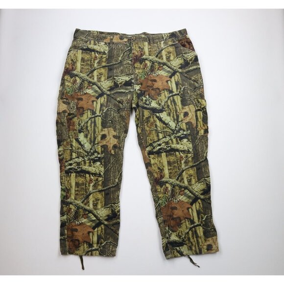 Vintage Russell Athletic Mens 2XL XXL Faded Camouflage Wide Leg Cargo Pants